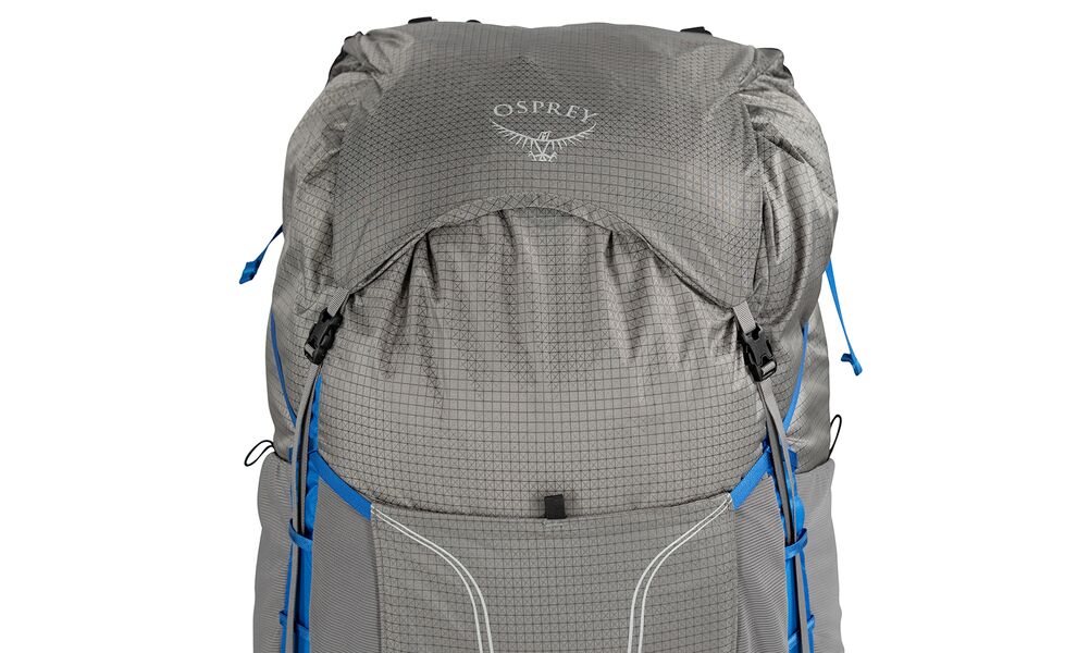 Рюкзак Osprey Exos Pro 55 - S/M (Dale Grey/Agam Blue), Об'єм: 55, Колір виробника: Dale Grey/Agam Blue, Тип розміру спинки: S/M, зображення 11