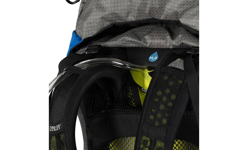 Рюкзак Osprey Exos Pro 55 - S/M (Dale Grey/Agam Blue), Об'єм: 55, Колір виробника: Dale Grey/Agam Blue, Тип розміру спинки: S/M, зображення 12