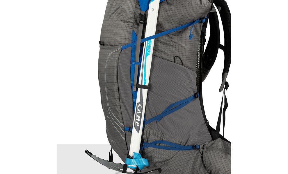 Рюкзак Osprey Exos Pro 55 - S/M (Dale Grey/Agam Blue), Об'єм: 55, Колір виробника: Dale Grey/Agam Blue, Тип розміру спинки: S/M, зображення 15