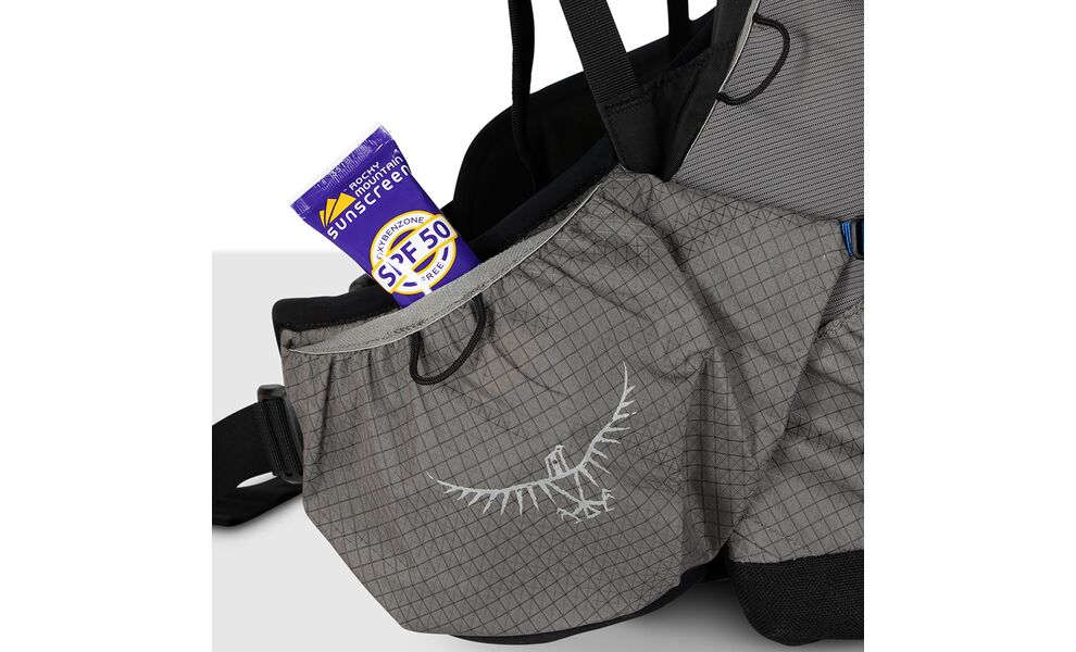 Рюкзак Osprey Exos Pro 55 - S/M (Dale Grey/Agam Blue), Об'єм: 55, Колір виробника: Dale Grey/Agam Blue, Тип розміру спинки: S/M, зображення 17