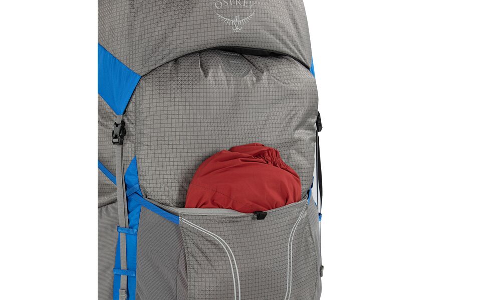 Рюкзак Osprey Exos Pro 55 - S/M (Dale Grey/Agam Blue), Об'єм: 55, Колір виробника: Dale Grey/Agam Blue, Тип розміру спинки: S/M, зображення 19