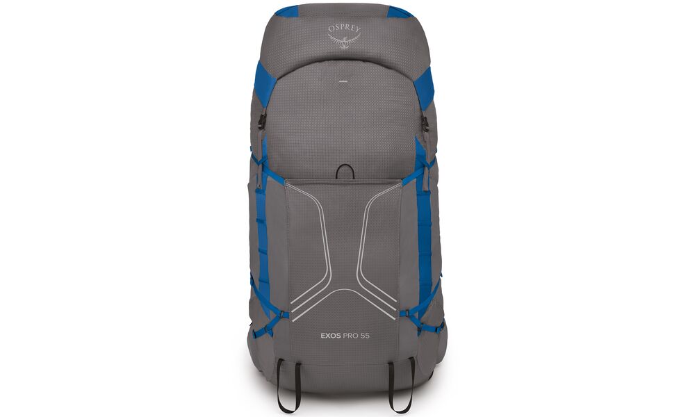 Рюкзак Osprey Exos Pro 55 - S/M (Dale Grey/Agam Blue), Об'єм: 55, Колір виробника: Dale Grey/Agam Blue, Тип розміру спинки: S/M, зображення 3
