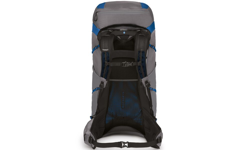 Рюкзак Osprey Exos Pro 55 - S/M (Dale Grey/Agam Blue), Об'єм: 55, Колір виробника: Dale Grey/Agam Blue, Тип розміру спинки: S/M, зображення 4