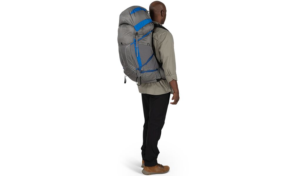 Рюкзак Osprey Exos Pro 55 - S/M (Dale Grey/Agam Blue), Об'єм: 55, Колір виробника: Dale Grey/Agam Blue, Тип розміру спинки: S/M, зображення 5