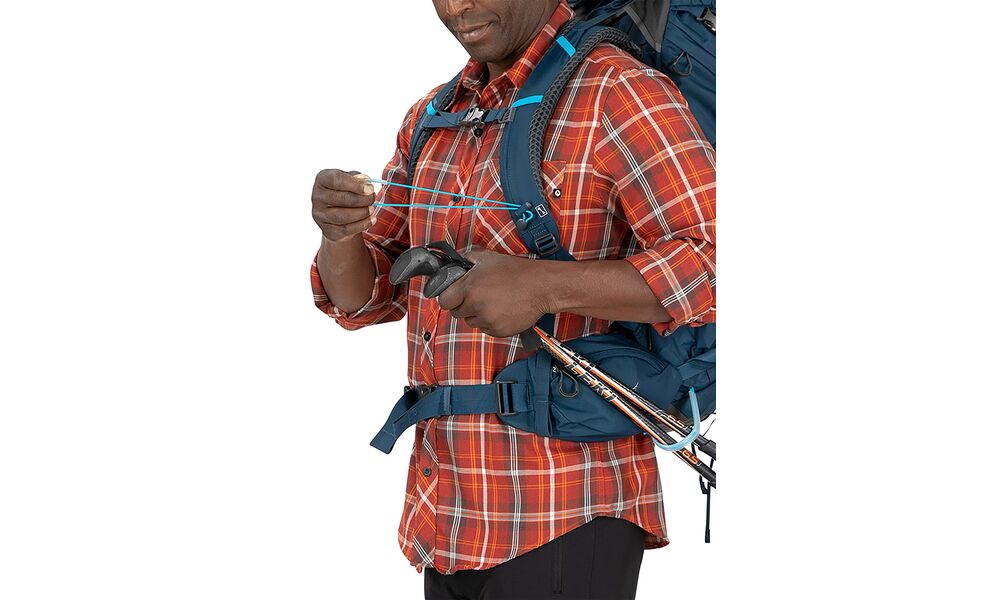 Рюкзак Osprey Kestrel 48 - L/XL (Black), Об'єм: 48, Колір виробника: Black, Тип розміру спинки: L/XL, зображення 8