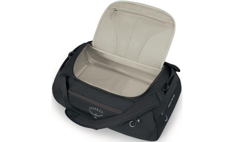 Дорожня сумка-рюкзак Osprey Daylite Duffel 45 (Black), 45 л, Об'єм: 45, Колір виробника: Black, зображення 5