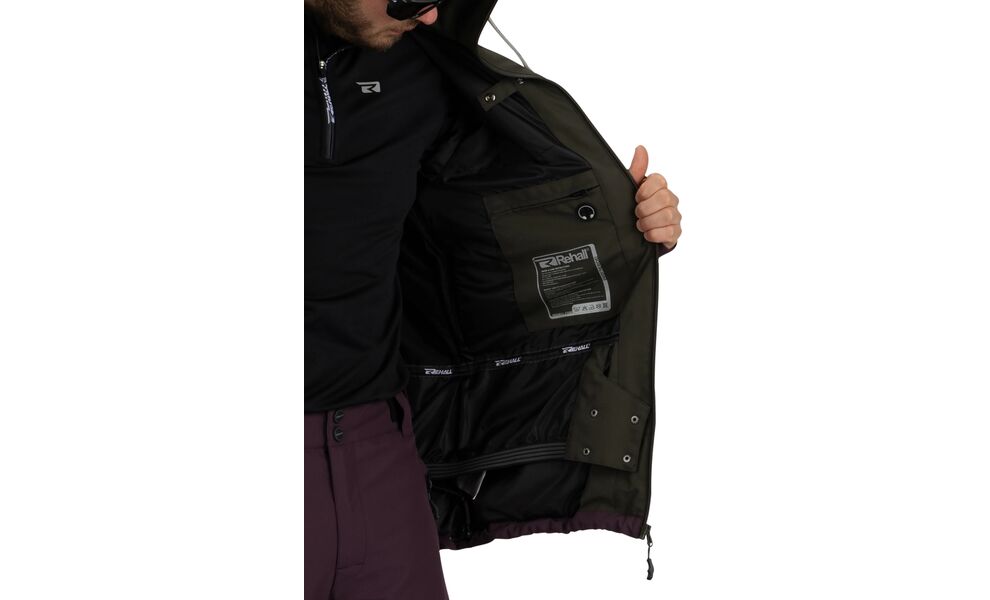 Лижна куртка чоловіча Rehall Clive (1015/Graphite), Колір виробника: 1015/Graphite, Розмір: M, зображення 10