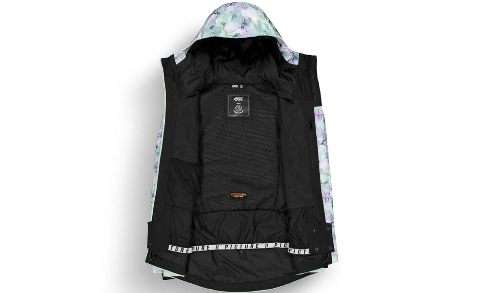 Лижна куртка жіноча Picture Organic Exa - WVT0368 (Blurry Water Print-Silt Green), Колір виробника: Blurry Water Print-Silt Green, Розмір: S, зображення 3