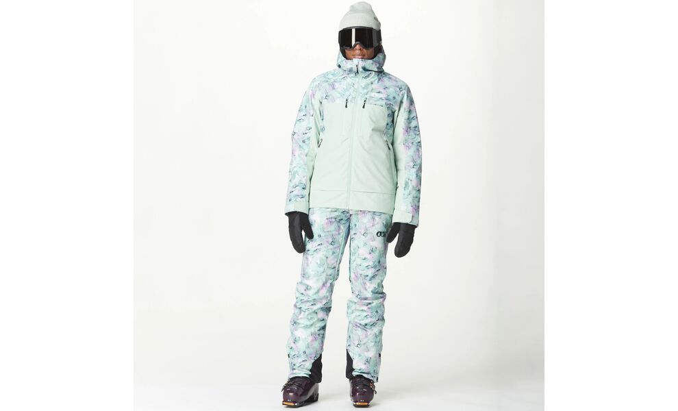 Лижна куртка жіноча Picture Organic Exa - WVT0368 (Blurry Water Print-Silt Green), Колір виробника: Blurry Water Print-Silt Green, Розмір: S, зображення 7