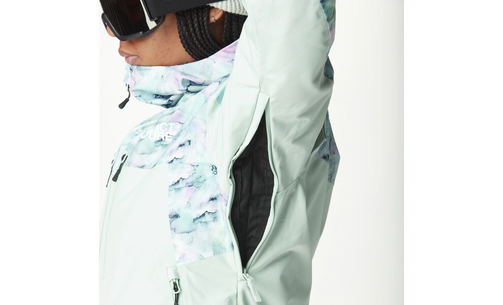 Лижна куртка жіноча Picture Organic Exa - WVT0368 (Blurry Water Print-Silt Green), Колір виробника: Blurry Water Print-Silt Green, Розмір: S, зображення 9