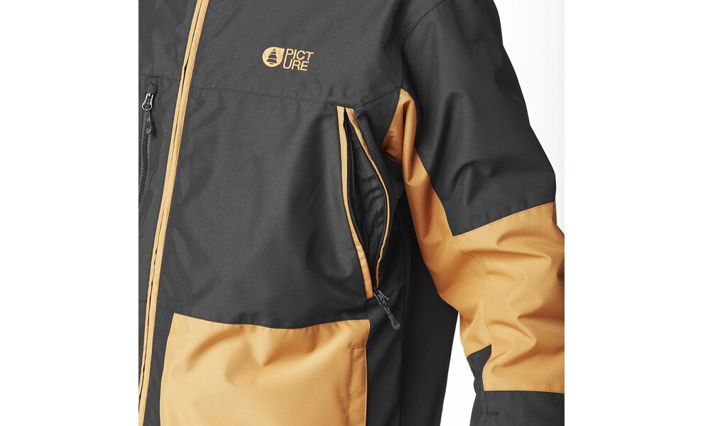 Лижна куртка чоловіча Picture Organic Jomoh - MVT0527 (Black-Brown Sugar), Колір виробника: Black-Brown Sugar, Розмір: L, зображення 9