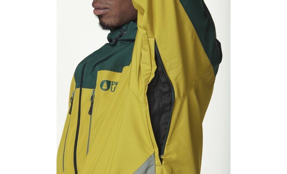 Лижна куртка чоловіча Picture Organic Picture Object - MVT0525 (Ponderosa Pine-Golden-Laurel Wreath), Колір виробника: Ponderosa Pine-Golden-Laurel Wreath, Розмір: M, зображення 9