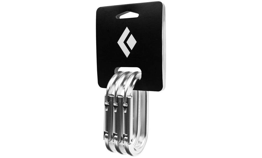 Набір карабінів Black Diamond Oval Keylock 3 Pack, 3 шт, зображення 4