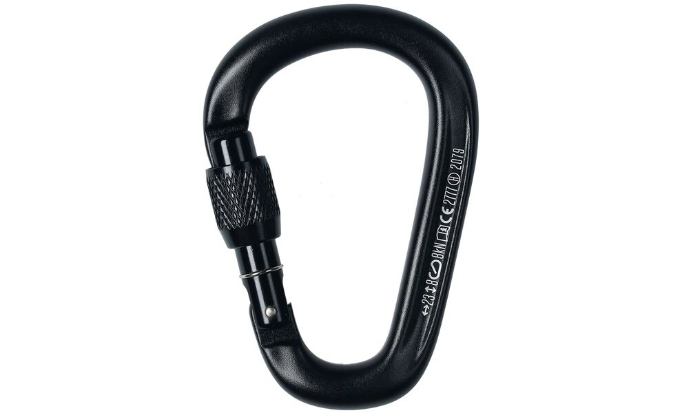 Карабін Black Diamond PearLock Screwgate (Black), Колір виробника: Black, зображення 3