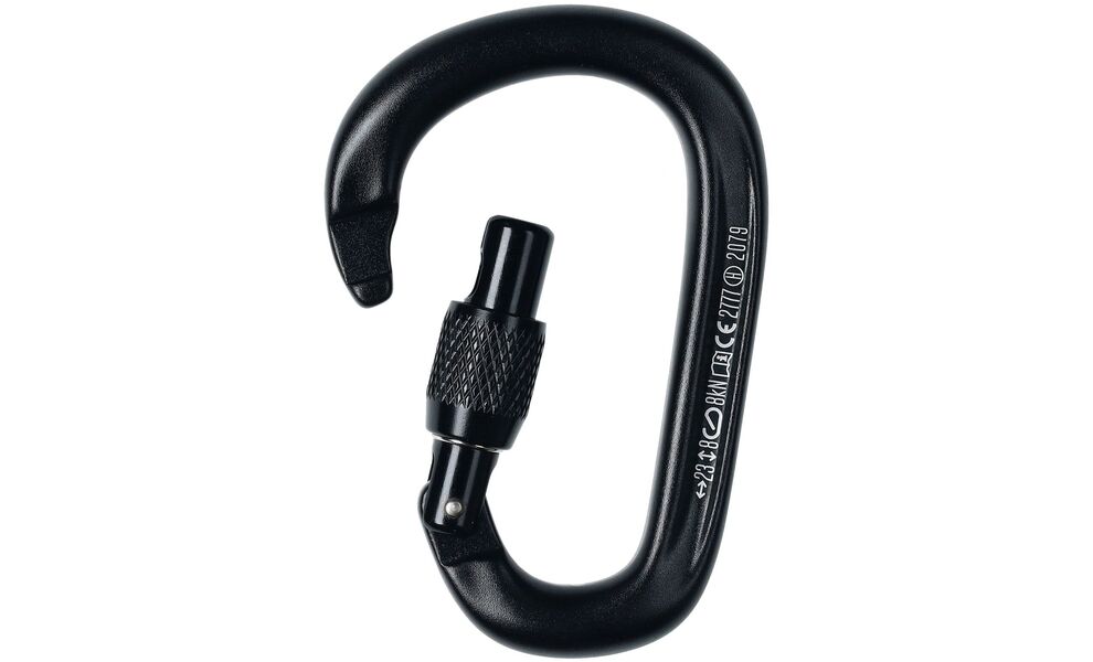 Карабін Black Diamond PearLock Screwgate (Black), Колір виробника: Black, зображення 4