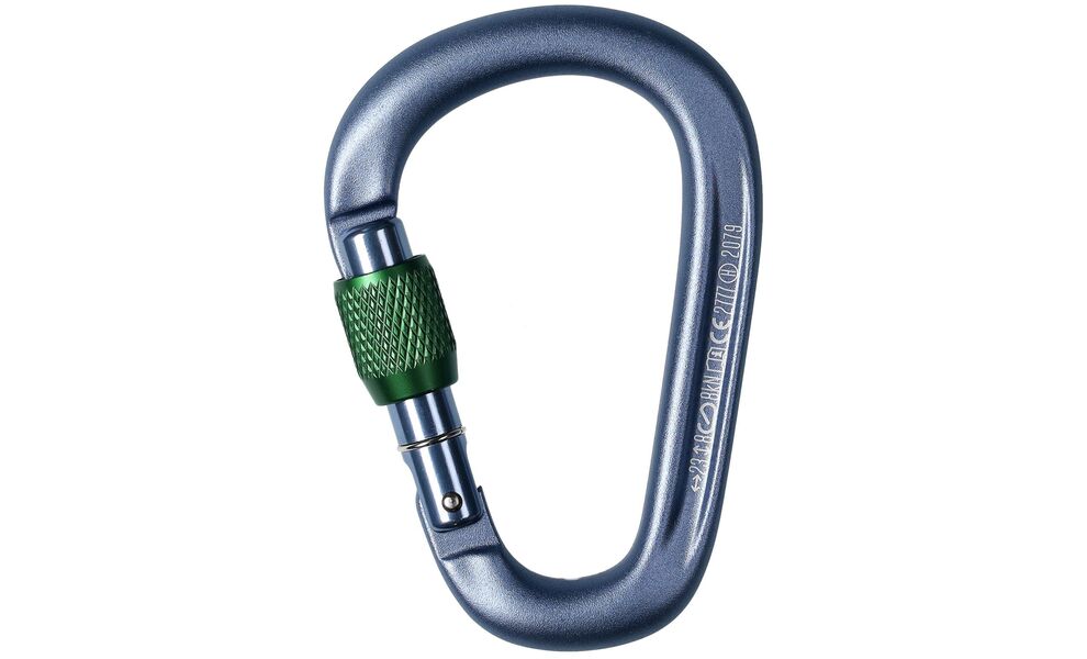 Карабін Black Diamond PearLock Screwgate (Grey), Колір виробника: Grey, зображення 3