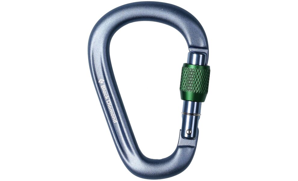 Карабін Black Diamond PearLock Screwgate (Grey), Колір виробника: Grey, зображення 2