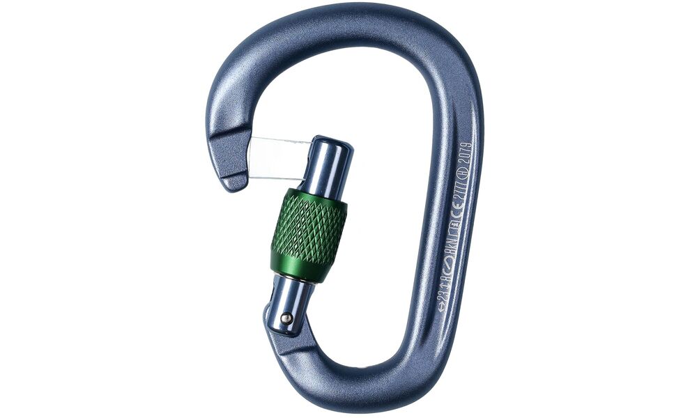 Карабін Black Diamond PearLock Screwgate (Grey), Колір виробника: Grey, зображення 4