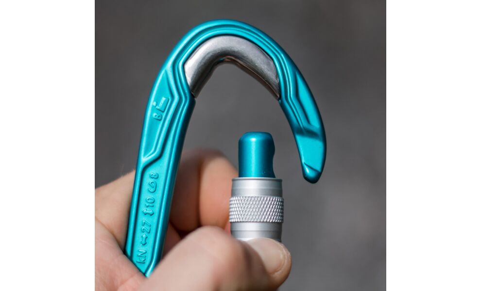 Карабін Edelrid Bulletproof Screw (Icemint), Колір виробника: Icemint, зображення 11