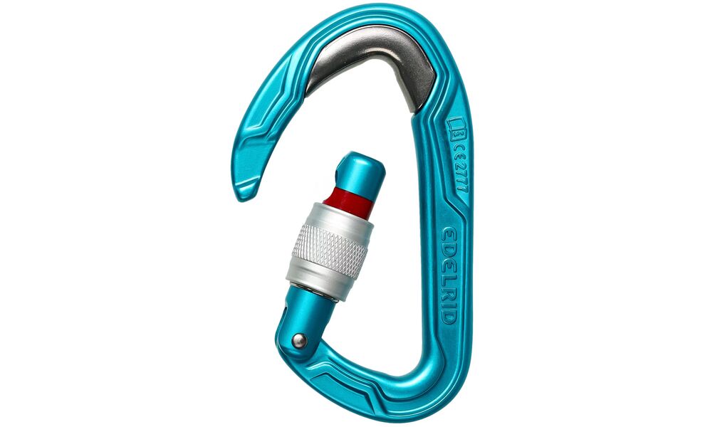 Карабін Edelrid Bulletproof Screw (Icemint), Колір виробника: Icemint, зображення 3