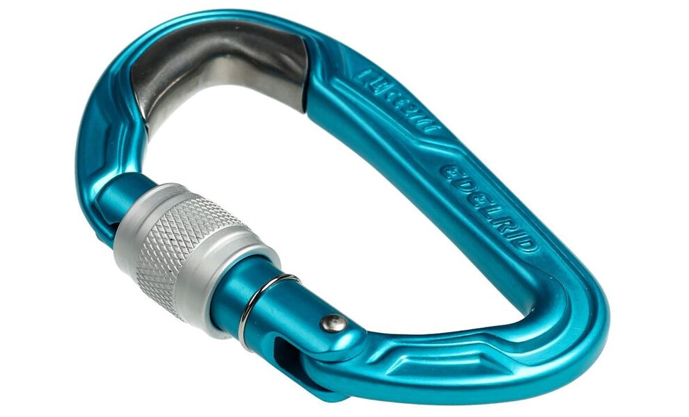 Карабін Edelrid Bulletproof Screw (Icemint), Колір виробника: Icemint, зображення 6