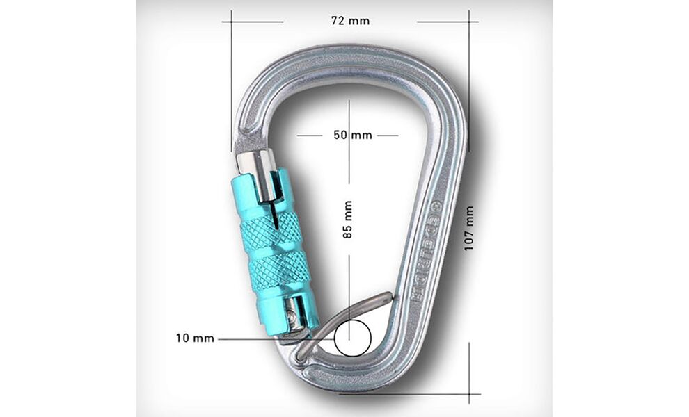 Карабін Edelrid HMS Bruce Steel Triple FG, зображення 4