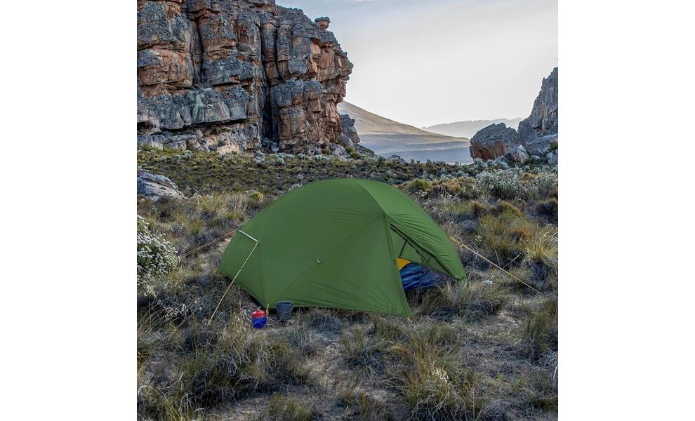 2-місний ультралегкий намет Naturehike NH17T007-M Mongar 2 - 210T (Forest Green): двошаровий, Кількість місць: 2, Колір: Forest Green, зображення 11