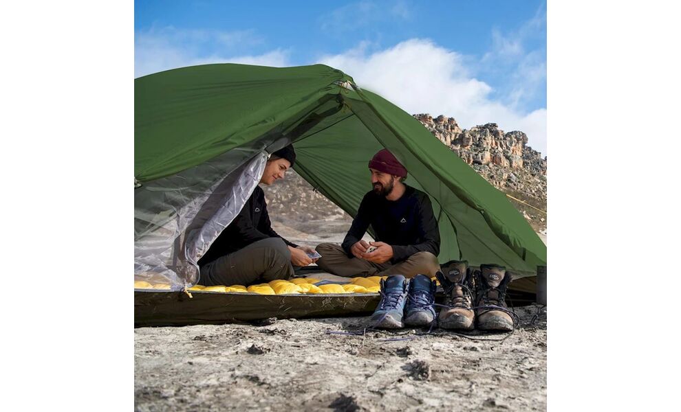 2-місний ультралегкий намет Naturehike NH17T007-M Mongar 2 - 210T (Forest Green): двошаровий, Кількість місць: 2, Колір: Forest Green, зображення 12