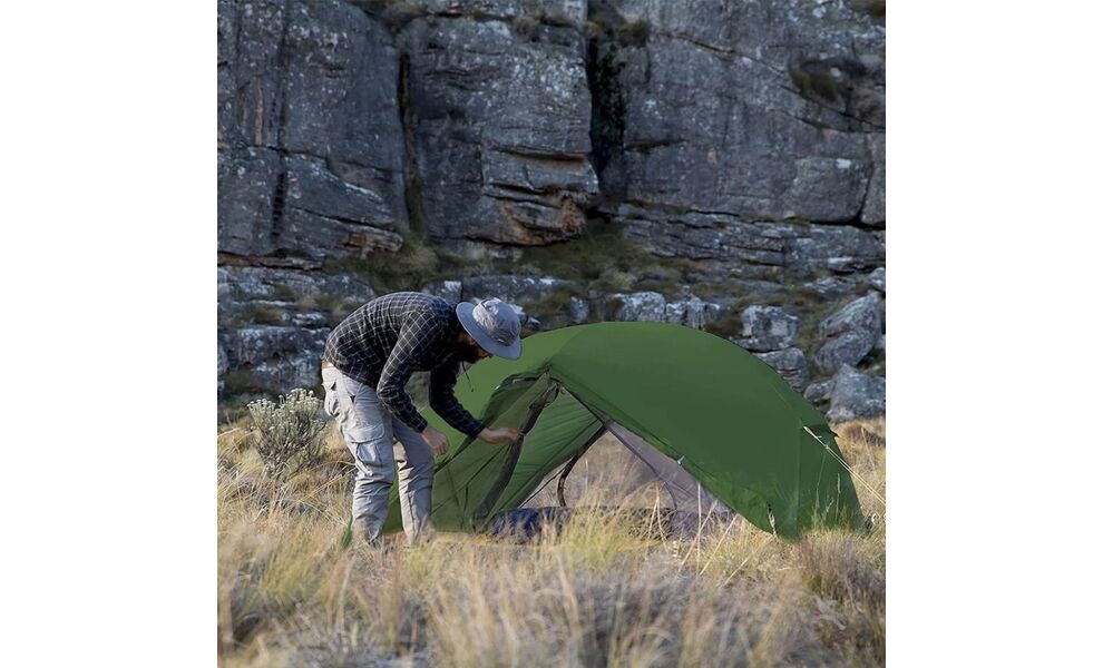 2-місний ультралегкий намет Naturehike NH17T007-M Mongar 2 - 210T (Forest Green): двошаровий, Кількість місць: 2, Колір: Forest Green, зображення 9