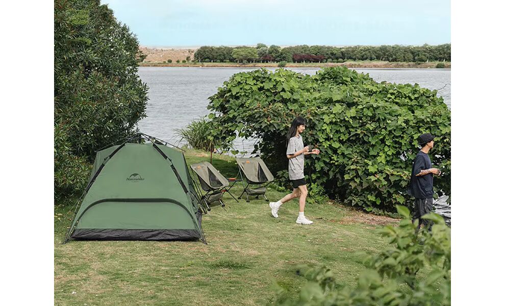 4-місний автоматичний намет Naturehike NH21ZP008 Pop Up 4: двошаровий, Кількість місць: 4, Колір: Green, зображення 14