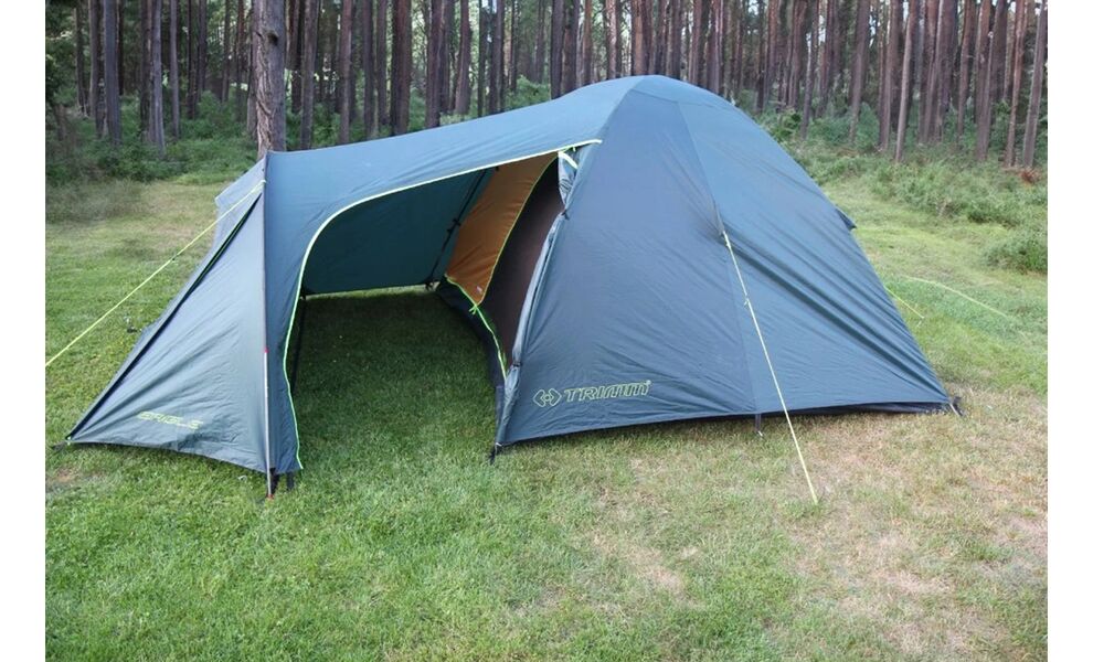 3-місний намет Trimm Eagle II (Green): двошаровий, з тамбуром, Кількість місць: 3, Колір: Green, зображення 5