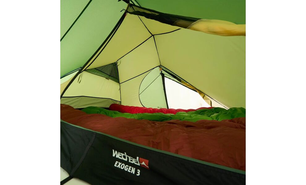 3-місний ультралегкий намет Wechsel Exogen 3: двошаровий, Кількість місць: 3, Колір: Green, зображення 18