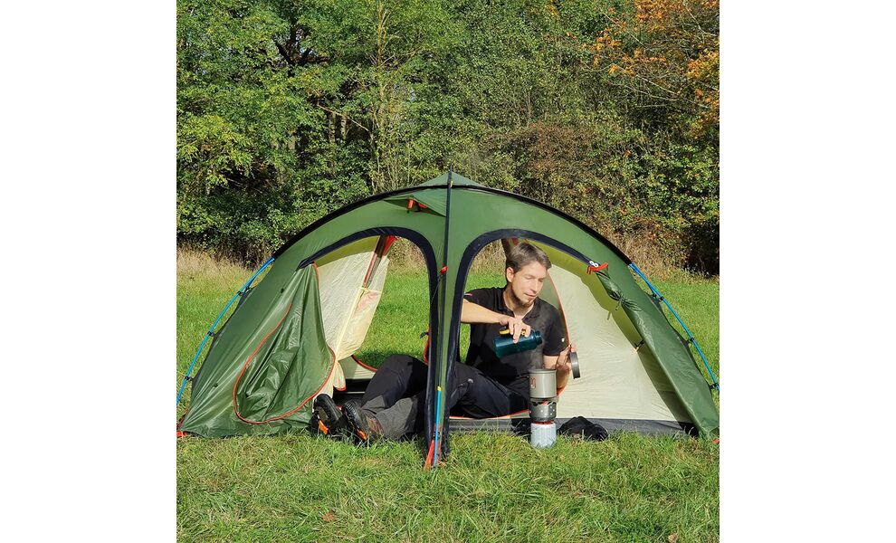 2-місний намет Wechsel Forum 4 2: двошаровий, вітростійкий, Кількість місць: 2, Колір: Green, зображення 49