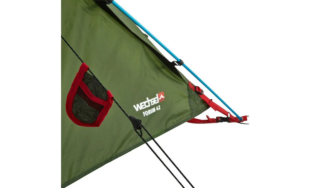 2-місний намет Wechsel Forum 4 2: двошаровий, вітростійкий, Кількість місць: 2, Колір: Green, зображення 37