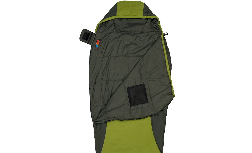 Демісезонний туристичний спальник Tramp Windy Light (Olive) до 5°C: з капюшоном, Максимальний зріст користувача: 195, Колір: Olive, Сторона застібки: ліва, зображення 4