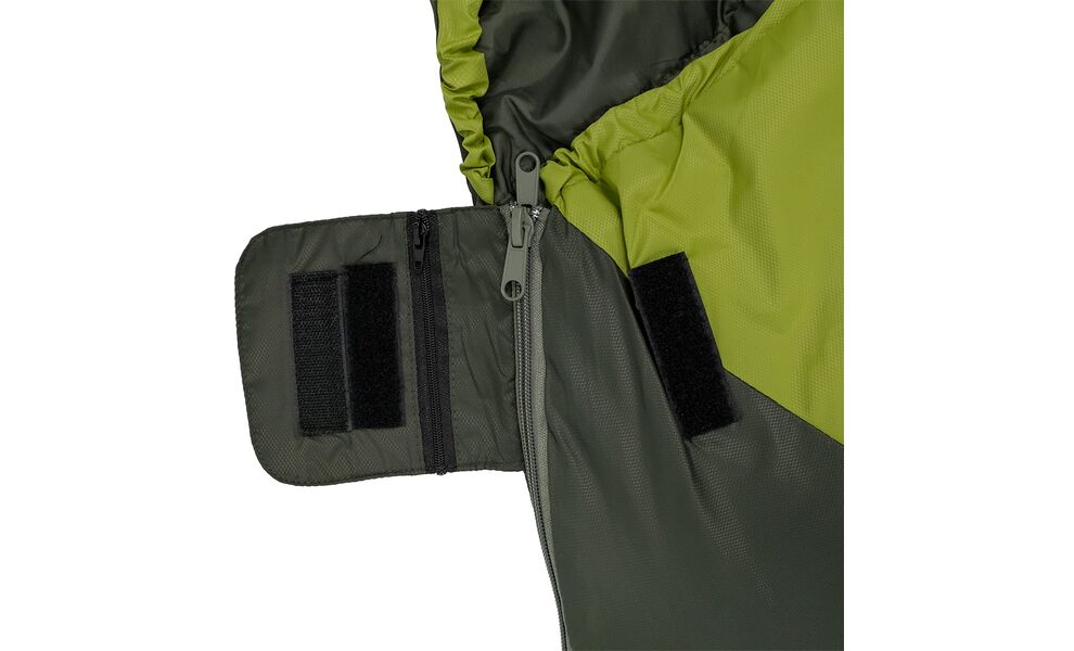 Демісезонний туристичний спальник Tramp Windy Light (Olive) до 5°C: з капюшоном, Максимальний зріст користувача: 195, Колір: Olive, Сторона застібки: права, зображення 8