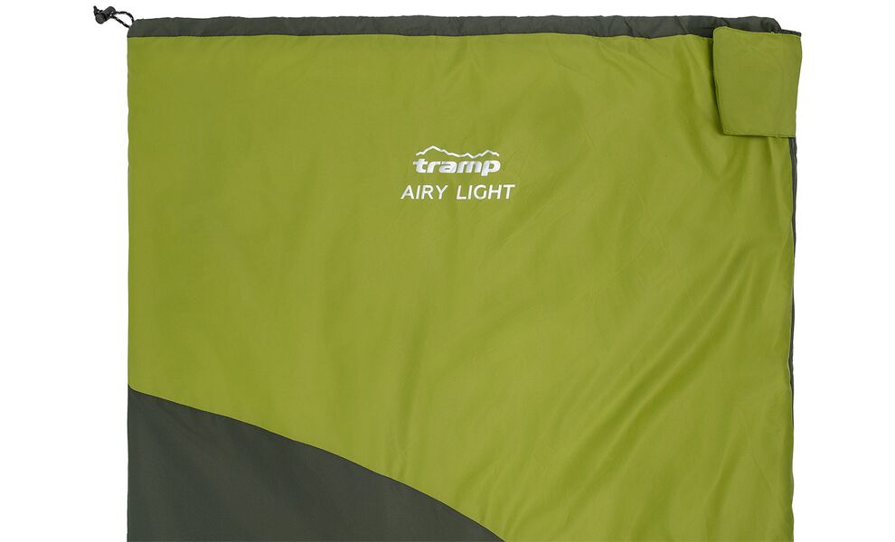 Літній кемпінговий спальник-ковдра Tramp Airy Light (Olive) до 10°C, Максимальний зріст користувача: 185, Колір: Olive, Сторона застібки: права, зображення 4