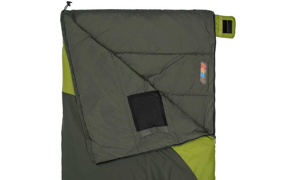 Літній кемпінговий спальник-ковдра Tramp Airy Light (Olive) до 10°C, Максимальний зріст користувача: 185, Колір: Olive, Сторона застібки: права, зображення 5