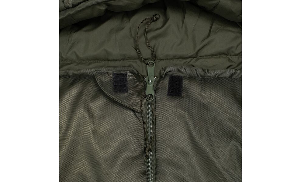 Зимовий туристичний спальник Tribe Yukon 300 T-loft до -15°C: з капюшоном, Максимальний зріст користувача: 200, Колір: Olive, Сторона застібки: центр, зображення 6