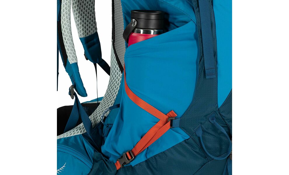 Рюкзак Osprey Atmos AG LT 50 - L/XL (Night Shift/Scoria Blue), Об'єм: 53, Колір виробника: Night Shift/Scoria Blue, Тип розміру спинки: L/XL, зображення 18