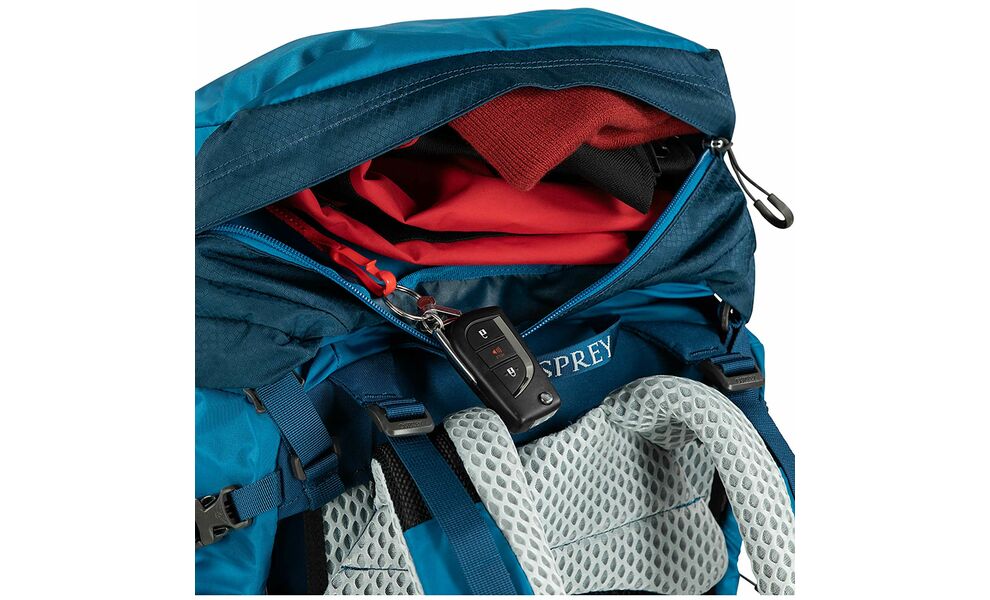 Рюкзак Osprey Atmos AG LT 50 - L/XL (Night Shift/Scoria Blue), Об'єм: 53, Колір виробника: Night Shift/Scoria Blue, Тип розміру спинки: L/XL, зображення 20