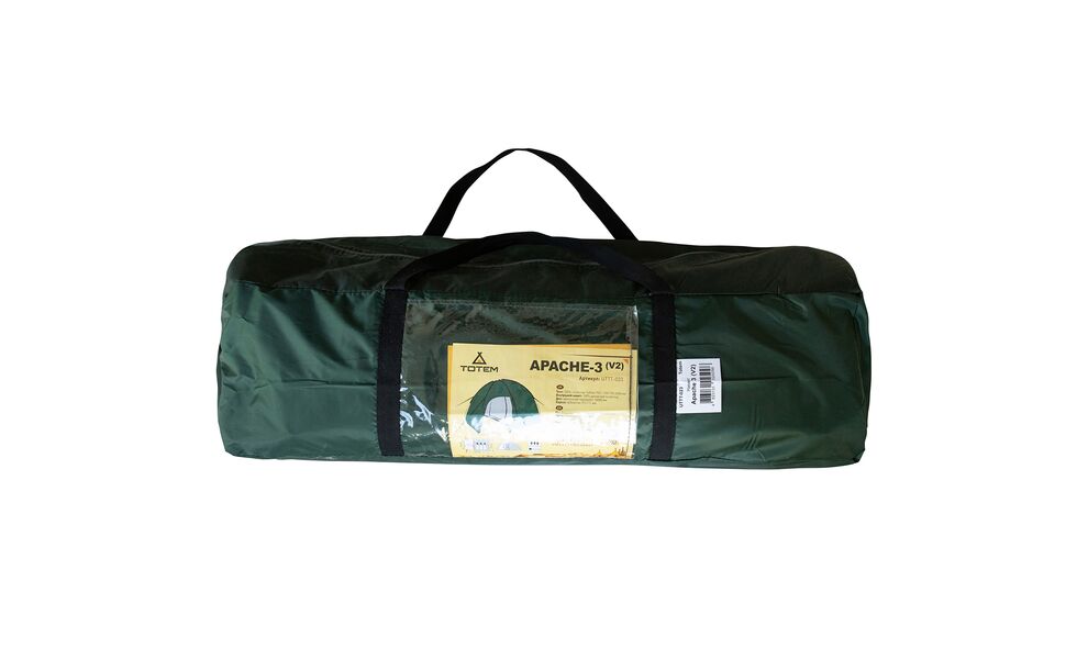 3-місний кемпінговий намет Totem Apache 3 V2, Кількість місць: 3, Колір: Green, зображення 21