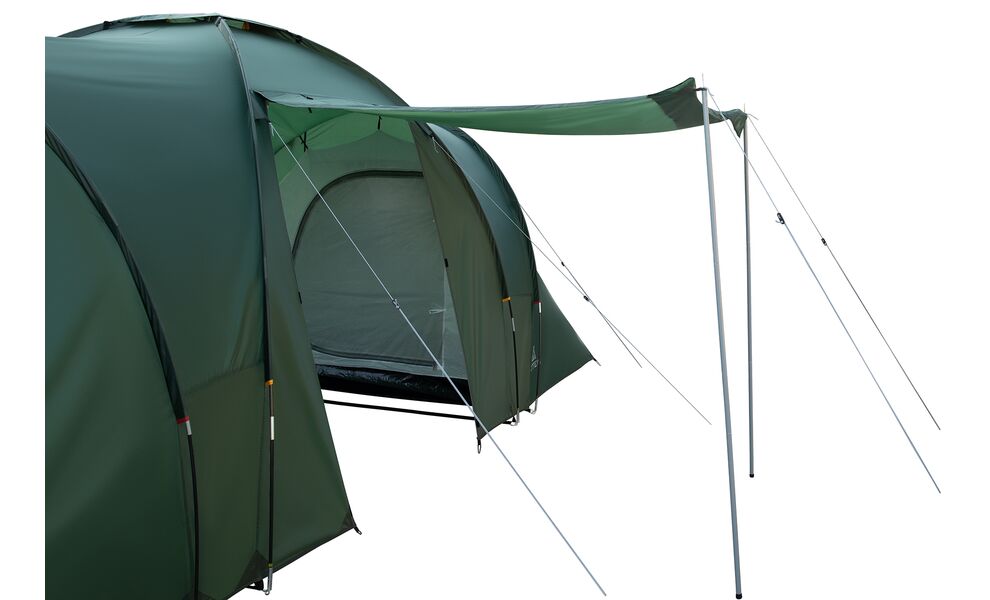 4-місний кемпінговий намет Totem Hurone 4 V2: на 2 спальні, Кількість місць: 4, Колір: Green, зображення 9