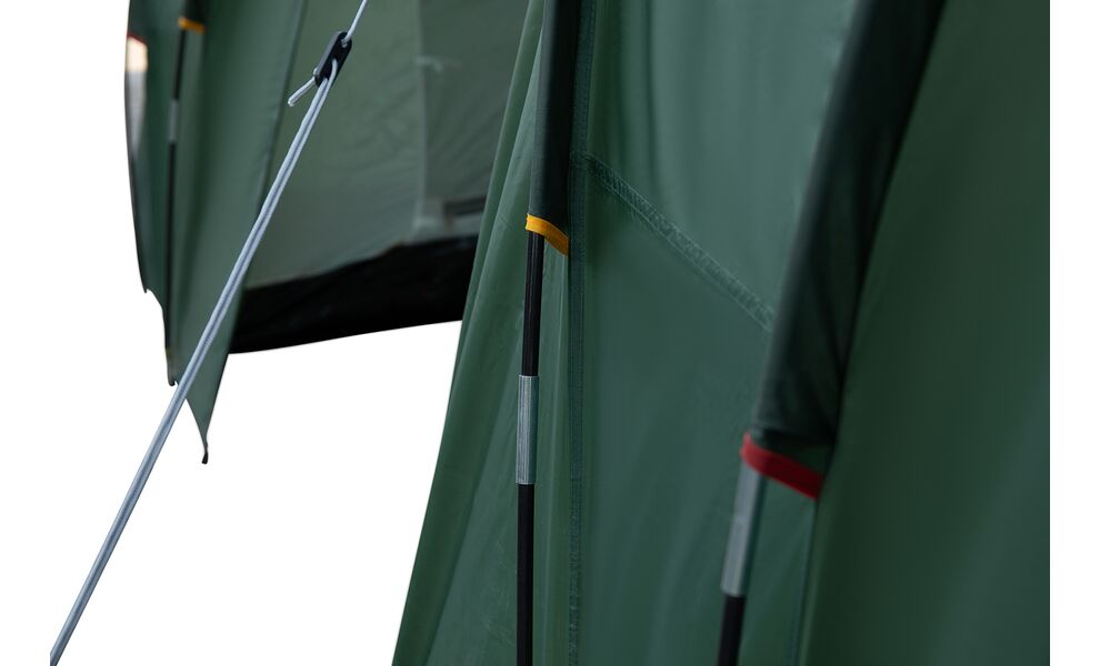 6-місний кемпінговий намет Totem Hurone 6 V2: на 2 спальні, Кількість місць: 6, Колір: Green, зображення 11