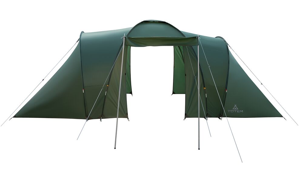 6-місний кемпінговий намет Totem Hurone 6 V2: на 2 спальні, Кількість місць: 6, Колір: Green, зображення 6