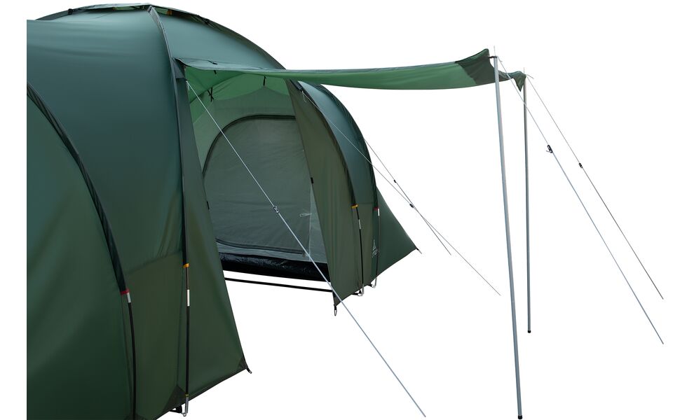 6-місний кемпінговий намет Totem Hurone 6 V2: на 2 спальні, Кількість місць: 6, Колір: Green, зображення 9