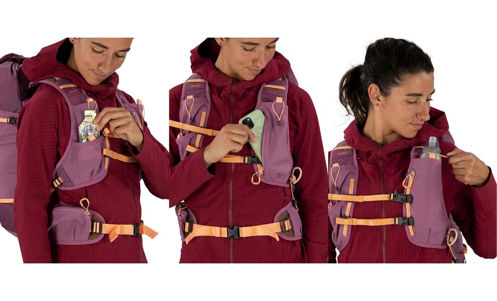 Рюкзак Osprey Tempest Velocity 20 - WM/L (Pashmina/Melon), Об'єм: 20, Колір виробника: Pashmina/Melon, Тип розміру спинки: WM/L, зображення 11