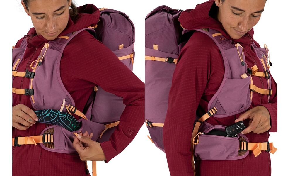 Рюкзак Osprey Tempest Velocity 20 - WM/L (Pashmina/Melon), Об'єм: 20, Колір виробника: Pashmina/Melon, Тип розміру спинки: WM/L, зображення 8