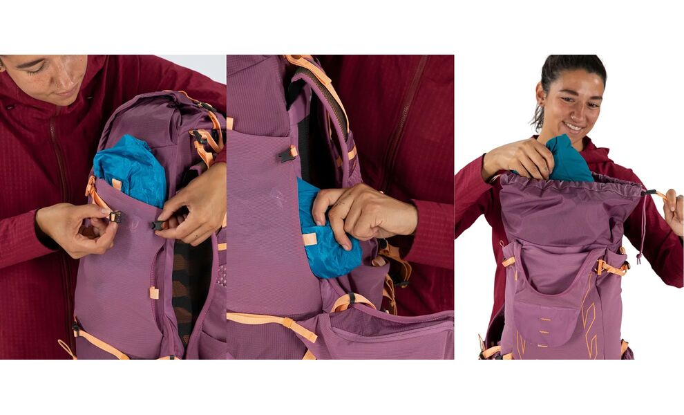 Рюкзак Osprey Tempest Velocity 20 - WXS/S (Pashmina/Melon), Об'єм: 18, Колір виробника: Pashmina/Melon, Тип розміру спинки: WXS/S, зображення 9