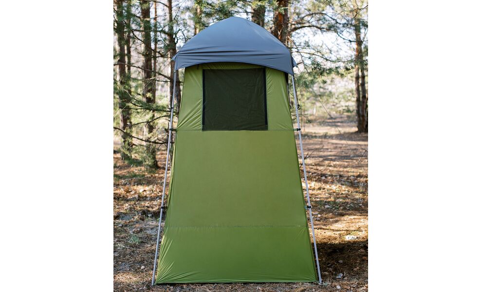 Кемпінговий каркасний тент для душу/туалету Tribe Shower Pro, Розмір: 140x140x230, Колір виробника: Olive, зображення 10